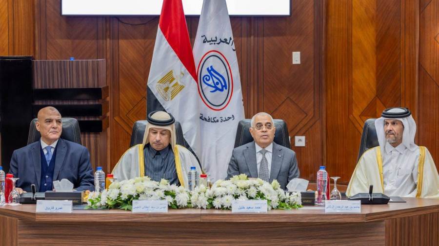 المستشار رئيس مجلس أمناء وحدة مكافحة غسل الأموال وتمويل الإرهاب المصرية يستقبل النائب العام القطري