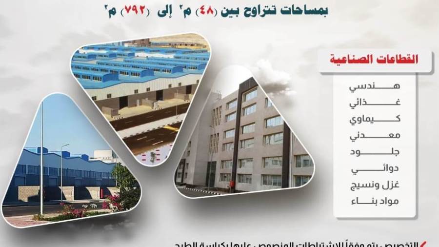 رئيس الهيئة العامة للتنمية الصناعية تعلن طرح 414 وحدة صناعية جاهزة للتسليم الفوري بـ12 مجمعًا صناعيًا في 11 محافظةً