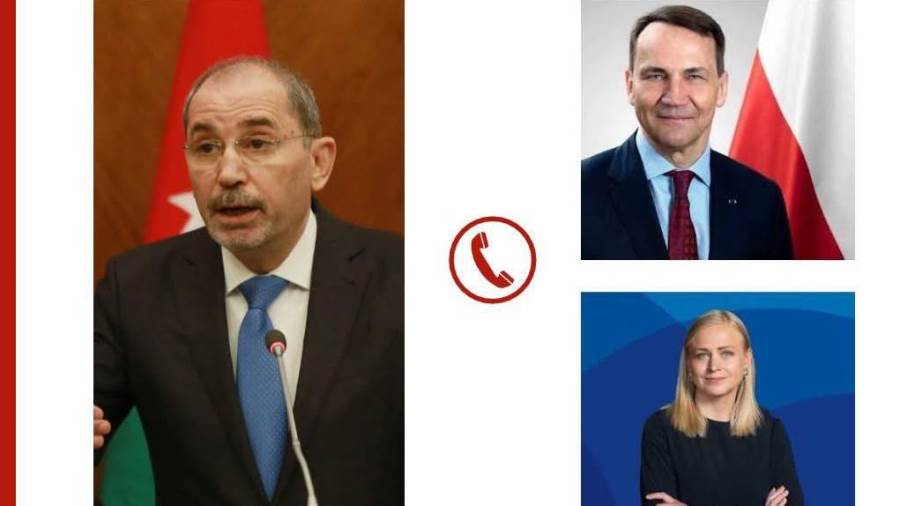 وزير خارجية الأردن يبحث مع بولندا وفنلندا تداعيات التصعيد الإقليمي والدولي