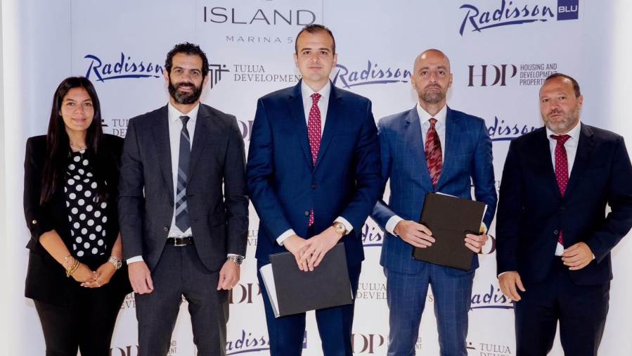 شركة التعمير والإسكان العقارية (HDP) بالشراكة مع طلوع للتطوير العقاري يوقعان شراكة استراتيجية مع مجموعة Radisson Blu لإقامة فندق خمس نجوم بمرحلة Blu Stays داخل مشروع The Island – Marina 5