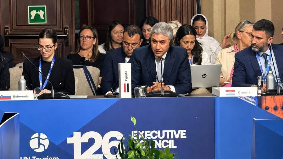 وزير السياحة والآثار يشارك في فعاليات الدورة الـ126 للمجلس التنفيذي لمنظمة الأمم المتحدة للسياحة بمدينة توليدو الإسبانية