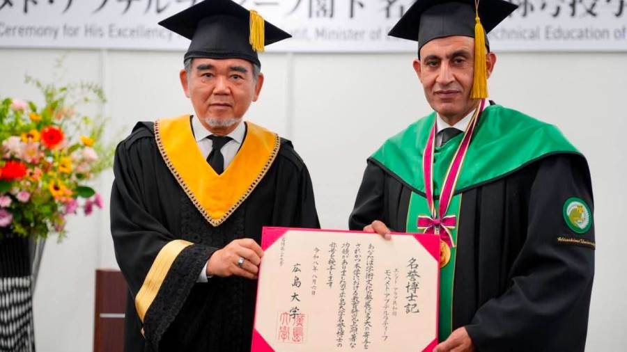 جامعة هيروشيما تمنح وزير التربية والتعليم درجة الدكتوراه الفخرية تقديرًا لما حققه في منظومة التعليم المصرية