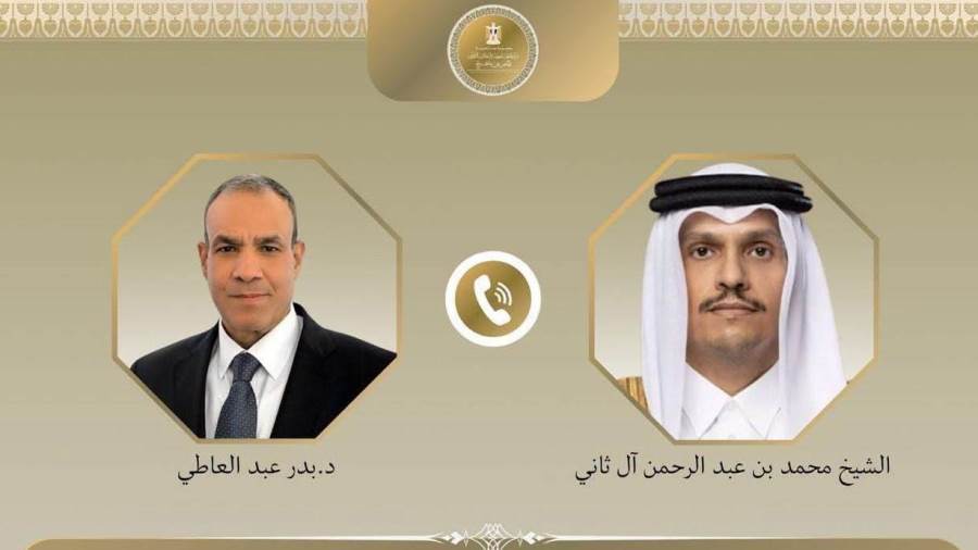 وزير الخارجية يبحث هاتفياً مع رئيس الوزراء وزير خارجية قطر التطورات الإقليمية وسبل خفض التصعيد