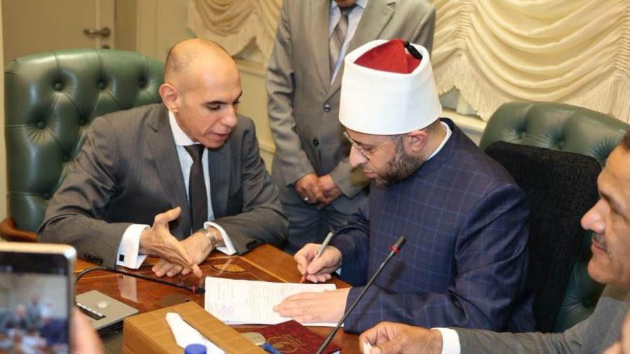 وزير الأوقاف يستقبل السادة النواب للعمل المشترك على خدمة كل أبناء الوطن
