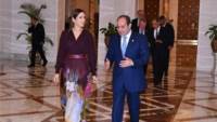 الرئيس السيسى يستقبل ملكة الدنمارك.. ومارى تشيد بعظمة الحضارة المصرية