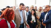 وزراء التخطيط والزراعة والأوقاف يتفقدون "المركز الزراعي المتكامل" بسهل القاع