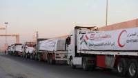 استجابةً لسوء الأحوال الجوية.. الهلال الأحمر المصري يكثف إمدادات الشتاء إلى غزة عبر قافلة «زاد العزة» الـ93