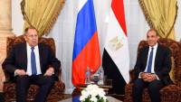 مشاورات سياسية بين وزيرى الخارجية المصري والروسي بالقاهرة