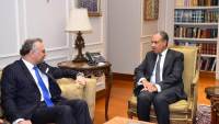 وزير الخارجية يستقبل كبير مستشاري الرئيس الأمريكي للشئون العربية والأفريقية