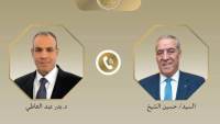 وزير الخارجية يبحث هاتفياً مع نائب الرئيس الفلسطيني تطورات الأوضاع في الأراضي الفلسطينية المحتلة
