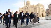 وزيرة التنمية المحلية والبيئة ومحافظ الإسكندرية يتفقدان أعمال تطوير ميدان المساجد وحلقة السمك الجديدة ومحيط قلعة قايتباي بحي الجمرك