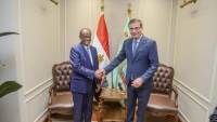 وزير الزراعة يبحث التعاون مع المستشار الاقتصادي للرئيس الإريتري ووزير التجارة
