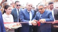 وزير العمل والمحافظ يفتتحان وحدة تدريب مهني متنقلة بقرية “طيبة” بنبروه