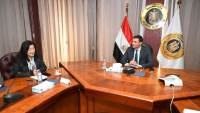 وزير الصناعة يبحث مع الممثلة المقيمة لبرنامج الأمم المتحدة الإنمائي في مصر التعاون في التحول الأخضر