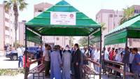 في ميدان ليلة القدر.. وزير العمل حسن رداد يفتتح ساحة انتظار ومظلات لـ«سواعد مصر »
