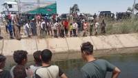 مصرع 8 أطفال غرقاً إثر سقوط تروسيكل في ترعة نجع حمادي بأسيوط