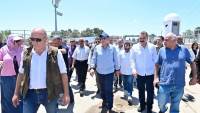 وزير الري يتفقد قناطر إدفينا على فرع رشيد لمتابعة كفاءة التشغيل