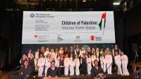 سفارة فلسطين تطلق كورال الأطفال الناجين من الحرب بقاعة إيوارت التاريخية بالجامعة الأمريكية في القاهرة