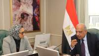 وزير الكهرباء يبحث مع محافظ الوادي الجديد سبل دعم الاعتماد على الطاقات المتجددة وتعزيز الشبكة