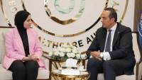 رئي الرعاية الصحية يبحث مع نائبة وزير الخارجية تعزيز التعاون والترويج العالمي للتجربة المصرية الرائدة في الإصلاح الصحي والتغطية الصحية الشاملة