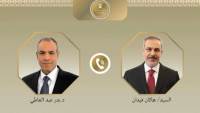 اتصال هاتفي بين وزير الخارجية ونظيره التركي