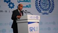 وزير العمل ورئيس مجلس إدارة منظمة العمل العربية يلقي كلمة في افتتاح مؤتمر العمل العربي