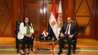 وزير العمل يلتقي رئيسة الوفد المغربي المشارك في مؤتمر العمل العربي