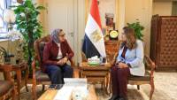 وزيرة التنمية تتابع مع محافظ الوادي الجديد المشروعات التنموية والخطة الاستثمارية وملفات التصالح والتقنين