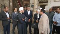 وزير الأوقاف يتفقد مسجد «عبد الوهاب الشعراني» لبدء أعمال الإحلال والتطوير الشامل