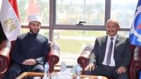 محافظ السويس يستقبل وزير الأوقاف ومفتي الجمهورية احتفالًا بالعيد القومي الـ53 للمحافظة