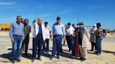 مساعد نائب رئيس" هيئة المجتمعات العمرانية" يتفقد مشروعات" الإسكان" والمرافق  والجامعة "الأهلية" بمدينة المنصورة الجديدة