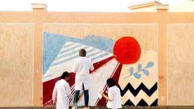 جهاز " أسيوط الجديدة" يبدأ تنفيذ مبادرة " بأيدينا نجملها" بمشاركة طلاب الفنون الجميلة والموهوبين