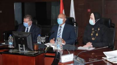 وزراء قطاع الأعمال والنقل والتجارة والصناعة يبحثون  تنفيذ توجيهات القيادة السياسية لتطوير الاسطول التجاري المصري 