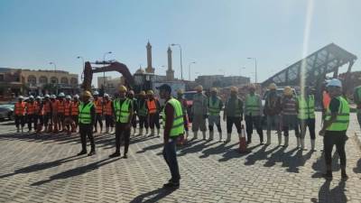 جهاز "حدائق أكتوبر" يرفع درجة الاستعداد لاستقبال موسم الشتاء بالمدينة