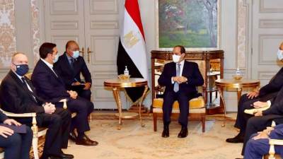 السيسي يلتقي رئيس حزب سيريزا اليوناني للتباحث