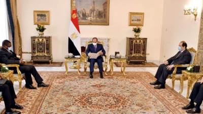 السيسي يتسلم رسالة خطية من رئيس جمهورية زامبيا