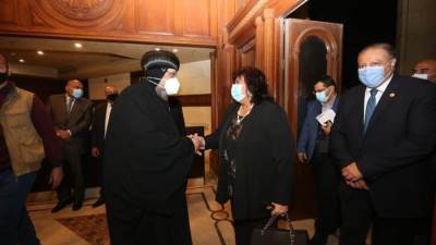  وزيرة الثقافة تشهد الاحتفال بالعيد الثامن لتجليس قداسة البابا تواضروس الثاني 