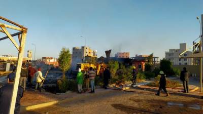 جهاز حدائق اكتوبر: حريق صباح اليوم في كرنفالات مجاورة لمقر الجهاز بسبب ماس كهربائي