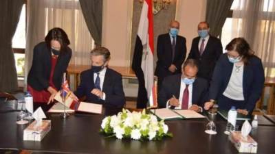 مصر توقع إتفاقية المشاركة المصرية البريطانية مع المملكة المتحدة