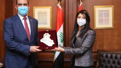 «المشاط» تبحث مع وزير التخطيط العراقي متابعة نتائج اللجنة العليا المشتركة 