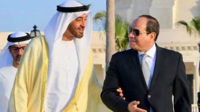 السيسي يستقبل محمد بن زايد للتشاور والتنسيق بين مصر والإمارات في عدد من القضايا