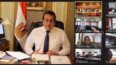 وزير التعليم العالي يفتتح فعاليات الدورة الثانية لأولمبياد الرياضيات العربي "عن بعد"