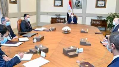 السيسي يستقبل رئيس مجلس ادارة مجموعة "فودافون" العالمية