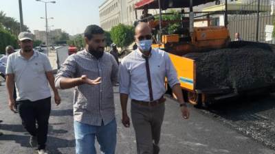 رئيس جهاز الشروق : جارٍ تنفيذ الطبقة الأسفلتية للطرق ورفع كفاءة تنسيق الموقع العام "بالحى الخامس"   