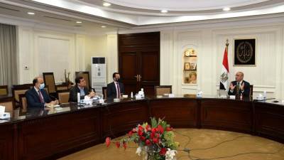 الجزار: جارٍ تنفيذ 4 أبراج إدارية وسكنية بمثلث ماسبيرو ونسبة التنفيذ فى أحدها تصل إلى 72 %