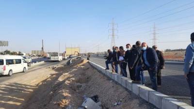 رئيس جهاز مدينة 6 أكتوبر يتفقد أعمال رفع كفاءة طريق الواحات والحى المتميز بالمدينة