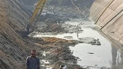 ”الرى” توضح سبب سقوط أجزاء من أعمال تبطين ترعة البرمبل بالجيزة