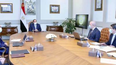 الرئيس يتابع الموقف التنفيذي للأعمال الإنشائية في منشآت ومرافق العاصمة الإدارية الجديدة