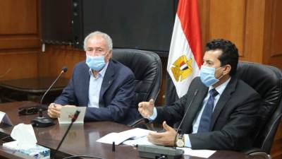 وزير الرياضة يبحث آخر الاستعدادات الطبية للمونديال