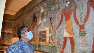 الأثار تعيد فتح مقبرة رمسيس الأول بعد ترميمها